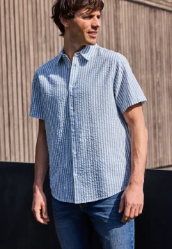 Kurzarm Hemd in softer Seersuckerqualität
