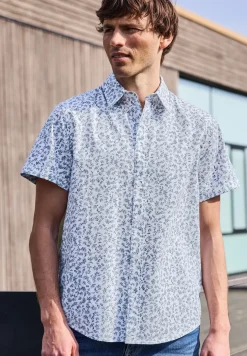 Kurzarm Hemd mit Allover-Print