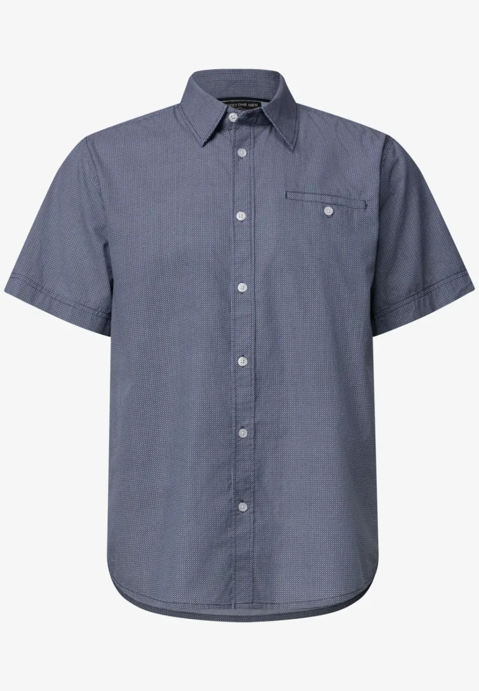 Kurzarm Hemd mit Minimal Print