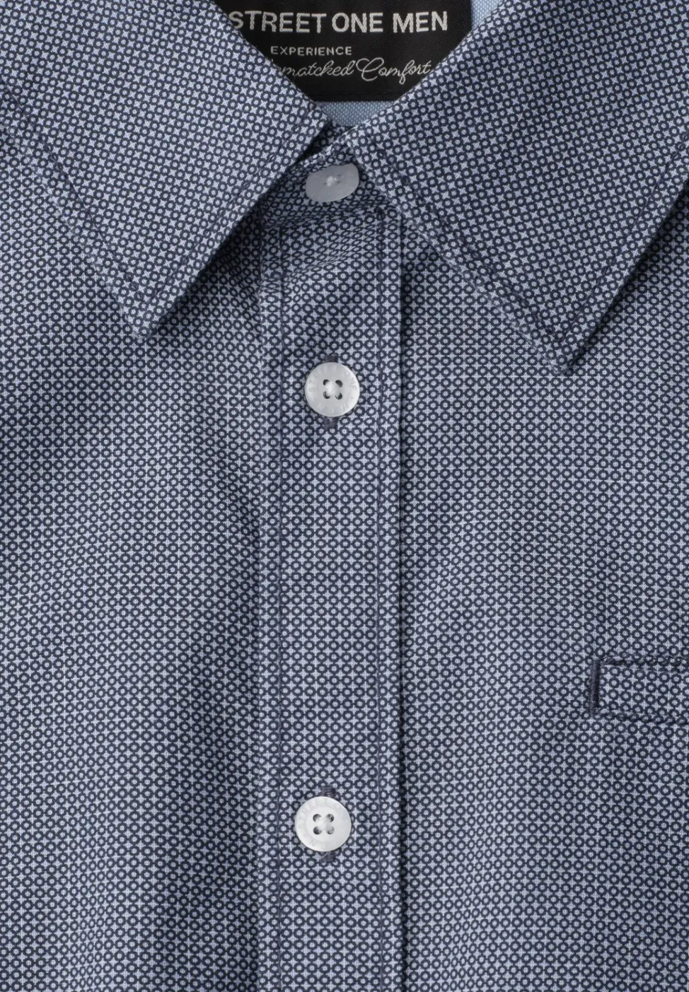 Kurzarm Hemd mit Minimal Print