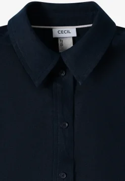 Kurzarm Hemdbluse aus reinem Leinen