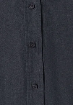 Kurzarm Hemdbluse aus reinem Leinen