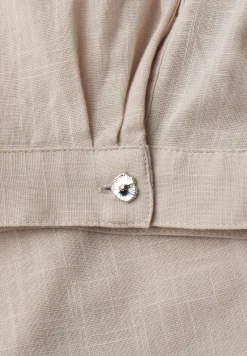 Kurzarm Hemdbluse in Unifarbe