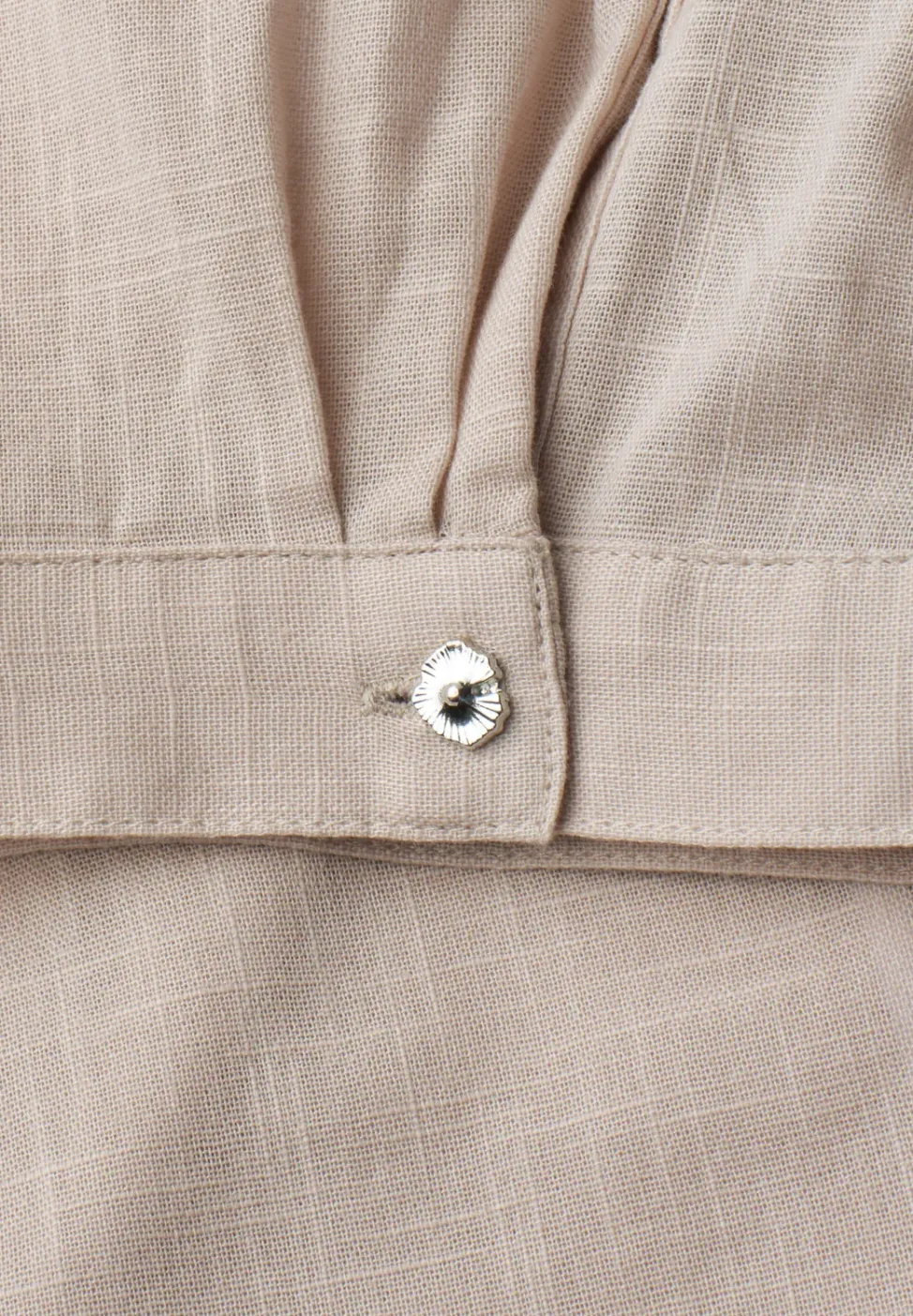 Kurzarm Hemdbluse in Unifarbe