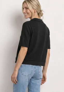 Kurzarm Jacke im Strick-Look