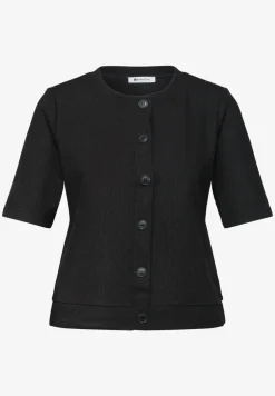 Kurzarm Jacke im Strick-Look
