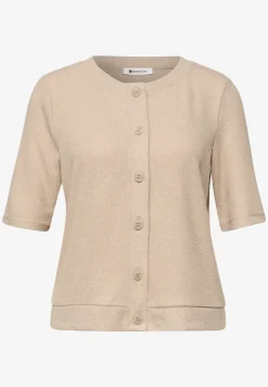 Kurzarm Jacke im Strick-Look
