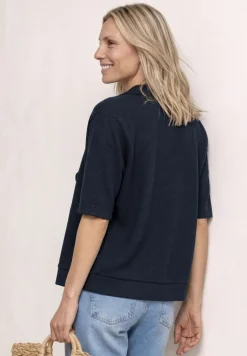 Kurzarm Jacke im Strick-Look