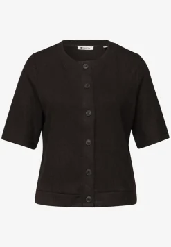 Kurzarm Jacke im Strick-Look
