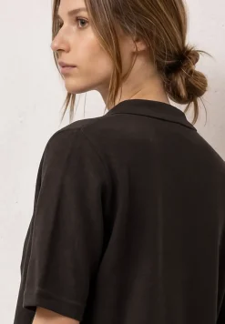 Kurzarm Jacke im Strick-Look