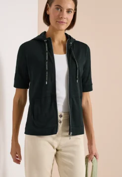 Kurzarm Jacke mit Hoodie und Zipper