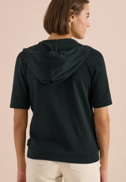 Kurzarm Jacke mit Hoodie und Zipper
