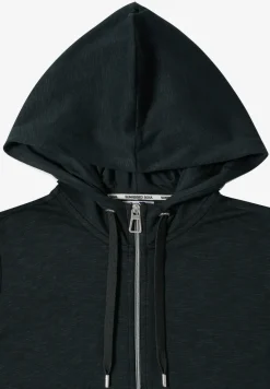 Kurzarm Jacke mit Hoodie und Zipper