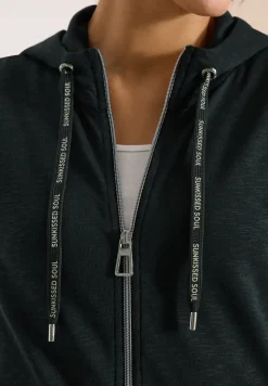 Kurzarm Jacke mit Hoodie und Zipper