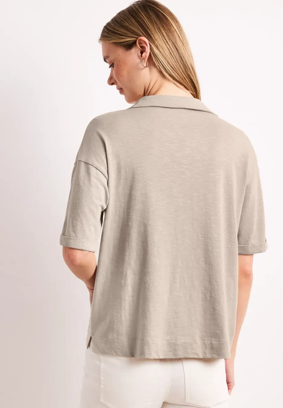 Kurzarm Poloshirt aus Jersey