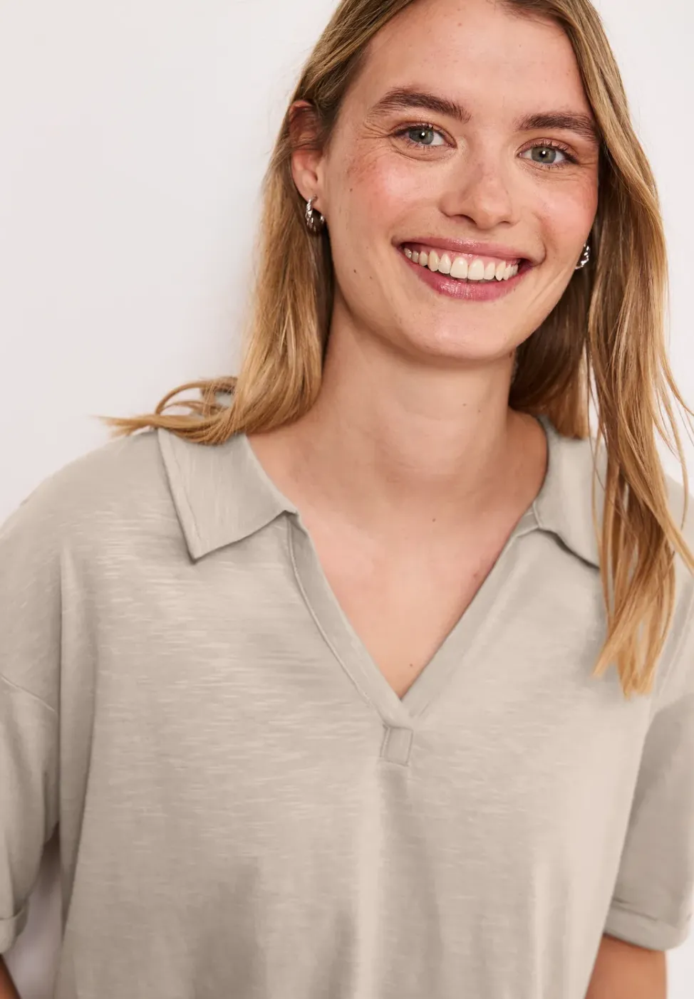 Kurzarm Poloshirt aus Jersey