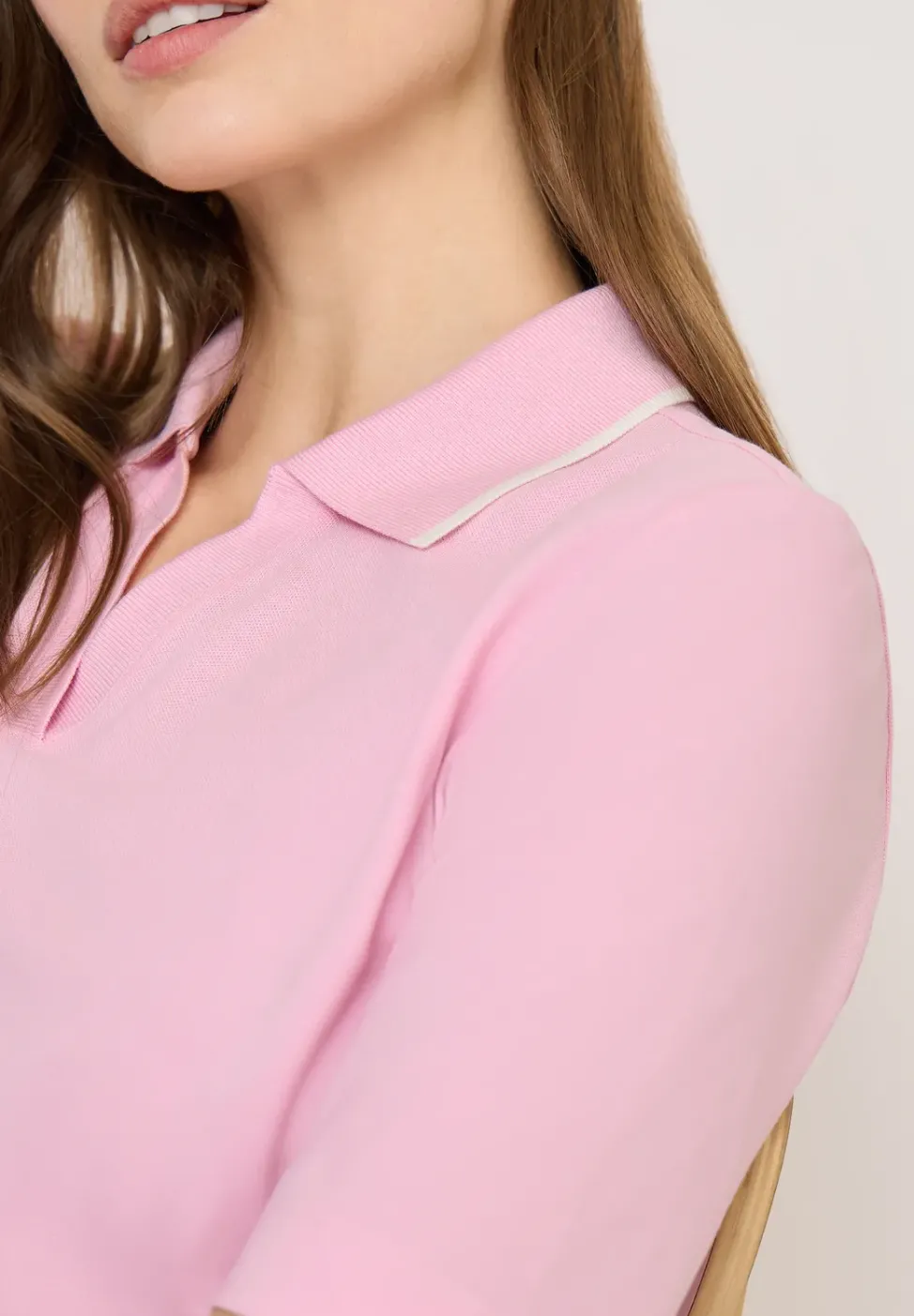 Kurzarm Poloshirt aus Piqué Ware