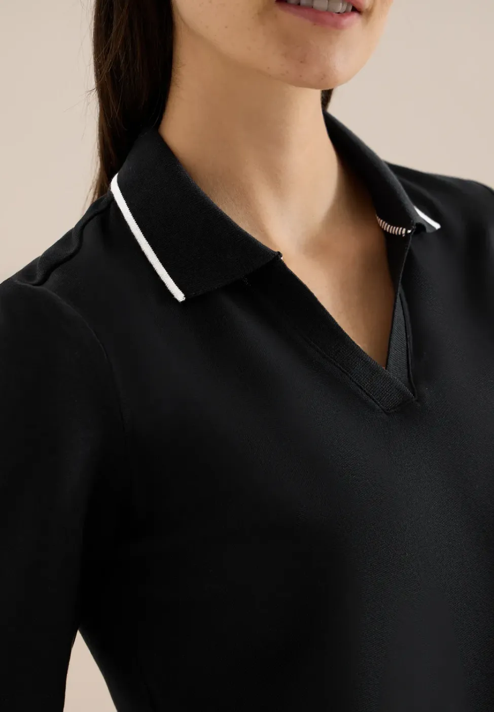 Kurzarm Poloshirt aus Piqué Ware