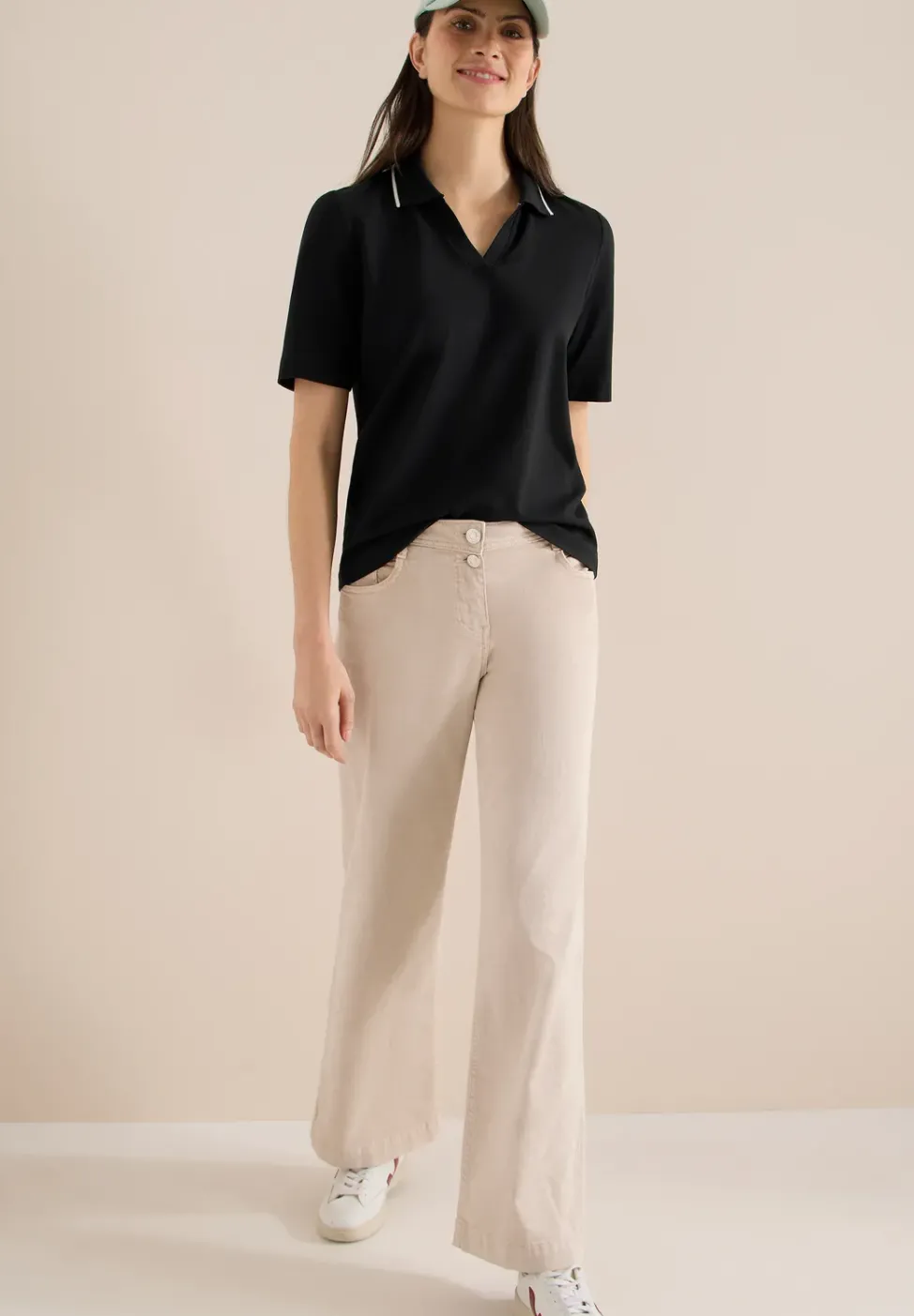 Kurzarm Poloshirt aus Piqué Ware
