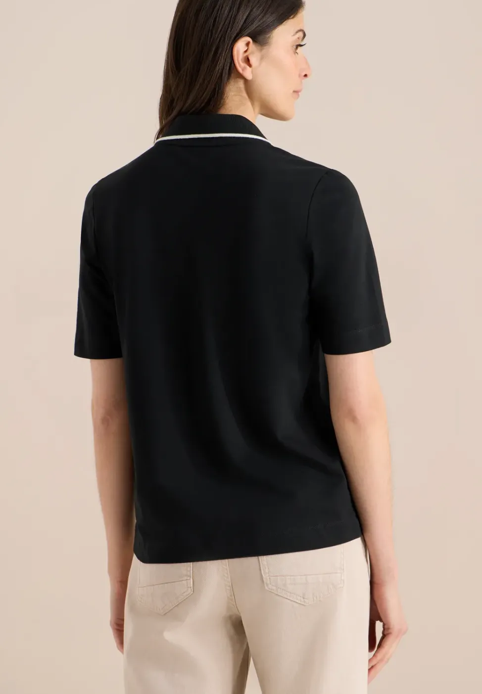 Kurzarm Poloshirt aus Piqué Ware