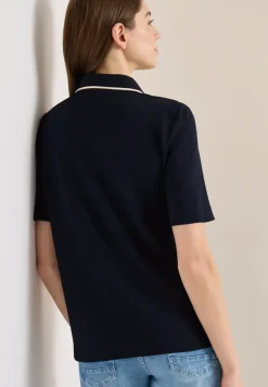 Kurzarm Poloshirt aus Piqué Ware