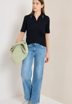 Kurzarm Poloshirt aus Piqué Ware