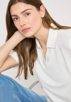 Kurzarm Poloshirt aus Piqué Ware