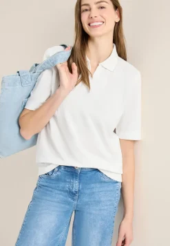 Kurzarm Poloshirt aus Piqué Ware