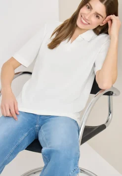 Kurzarm Poloshirt aus Piqué Ware