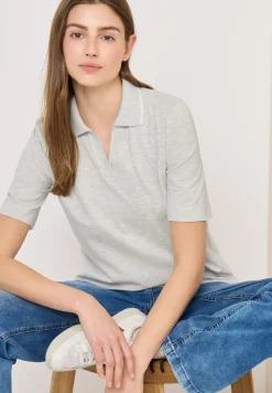 Kurzarm Poloshirt aus Piqué Ware