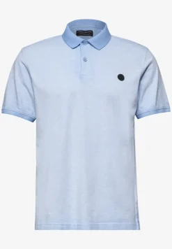 Kurzarm Poloshirt im Garment Dye Look