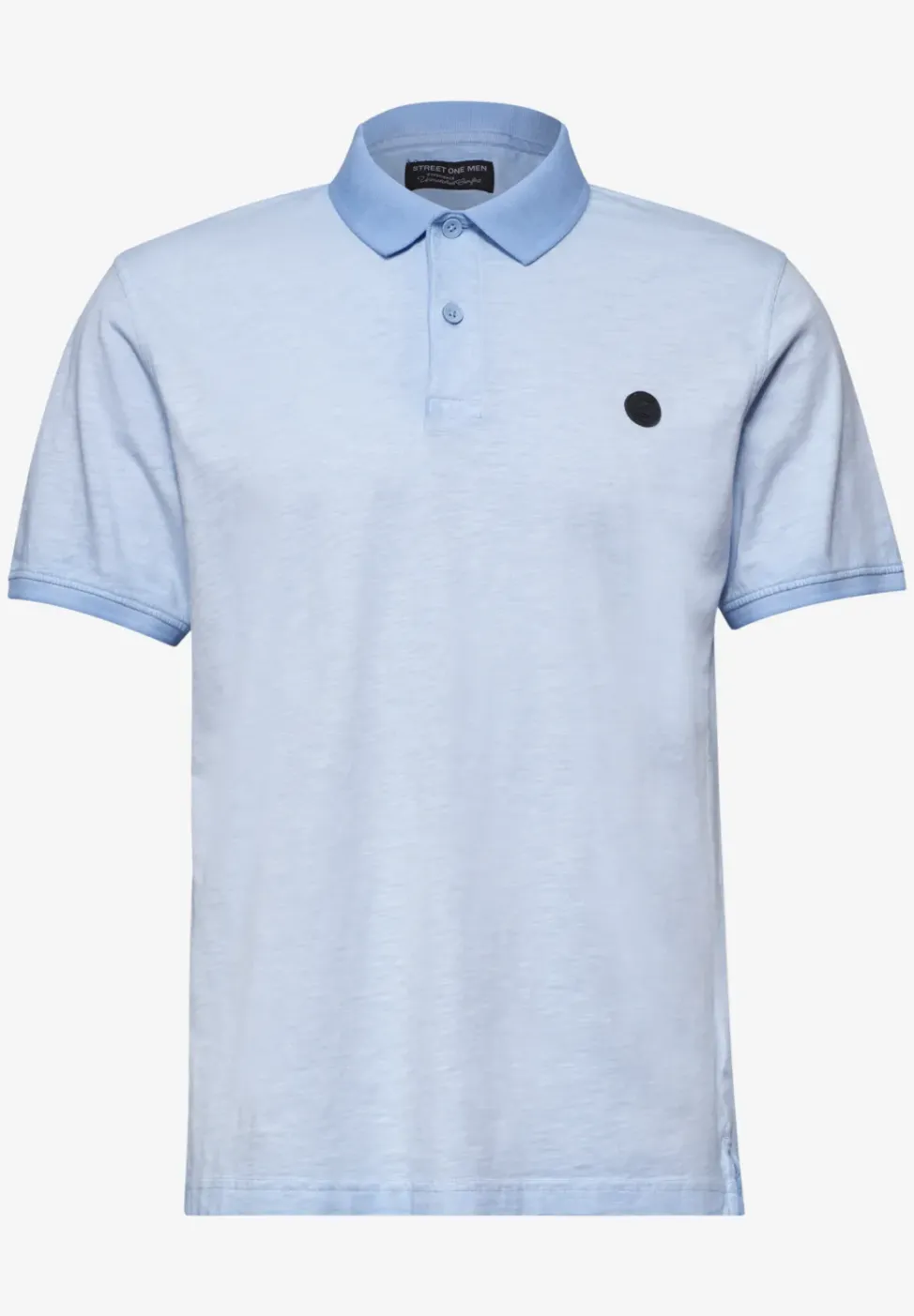 Kurzarm Poloshirt im Garment Dye Look