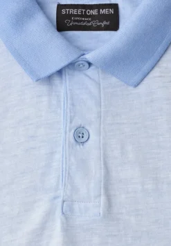Kurzarm Poloshirt im Garment Dye Look