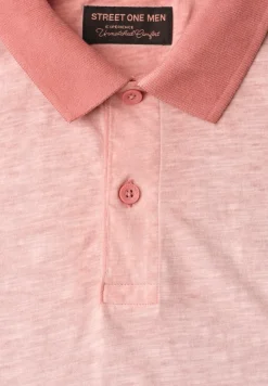 Kurzarm Poloshirt im Garment Dye Look