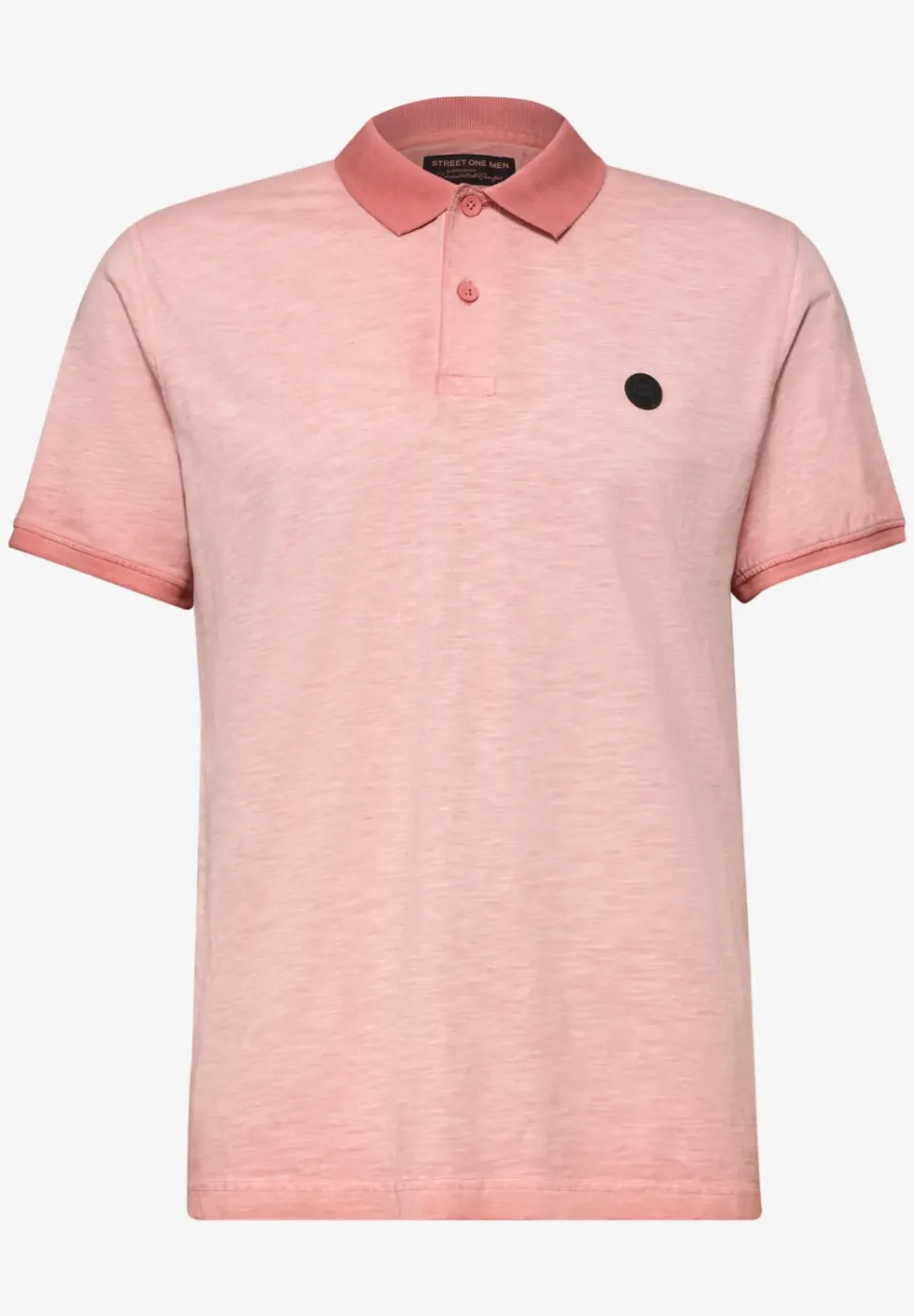 Kurzarm Poloshirt im Garment Dye Look