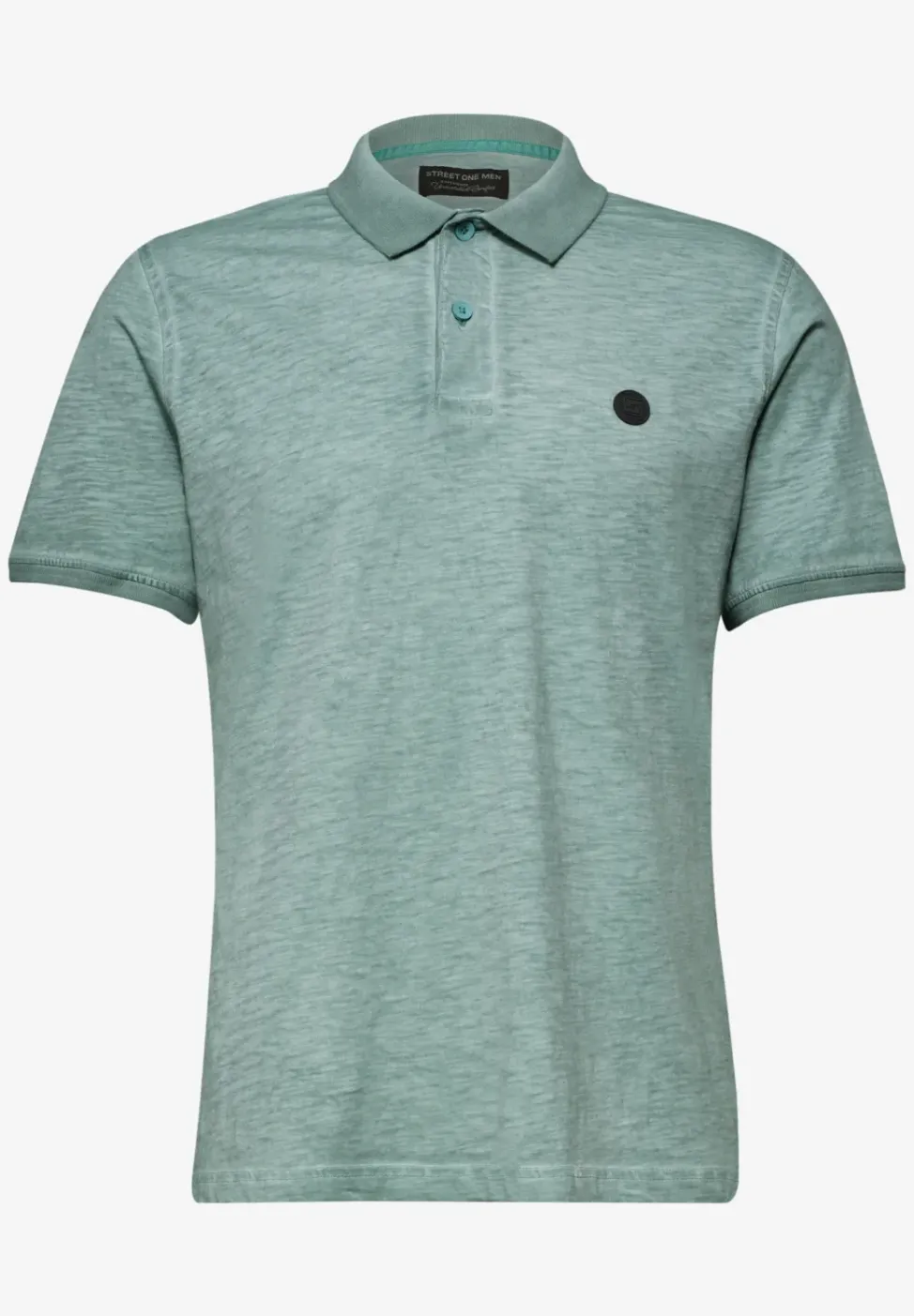 Kurzarm Poloshirt im Garment Dye Look