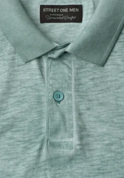 Kurzarm Poloshirt im Garment Dye Look