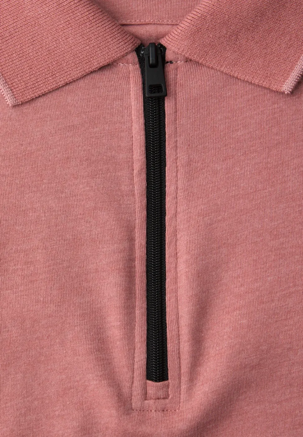 Kurzarm Poloshirt im Melange-Look