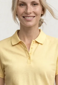 Kurzarm Poloshirt in Rippstruktur