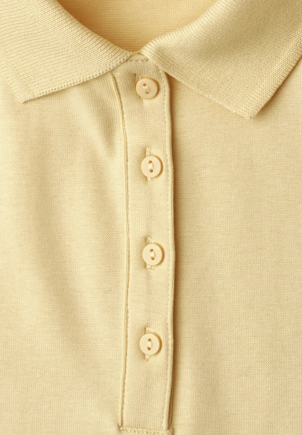 Kurzarm Poloshirt in Rippstruktur