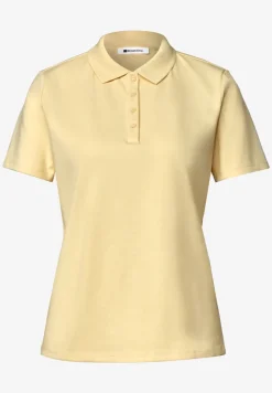 Kurzarm Poloshirt in Rippstruktur