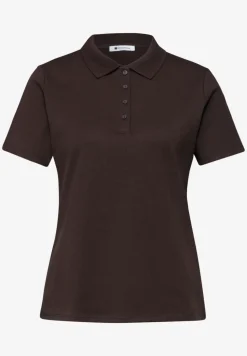 Kurzarm Poloshirt in Rippstruktur