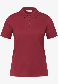 Kurzarm Poloshirt in Rippstruktur