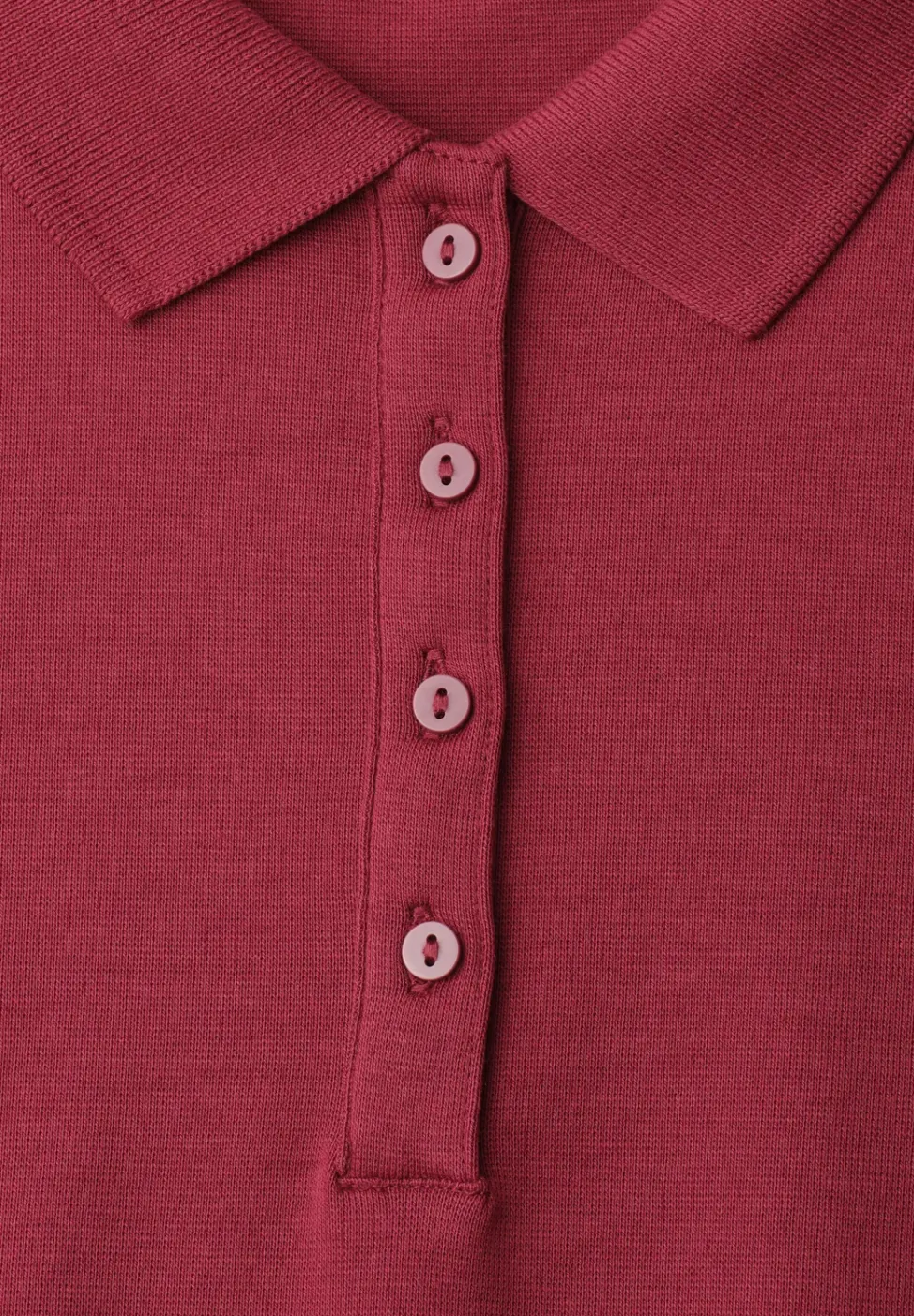 Kurzarm Poloshirt in Rippstruktur