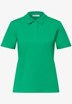Kurzarm Poloshirt in Rippstruktur