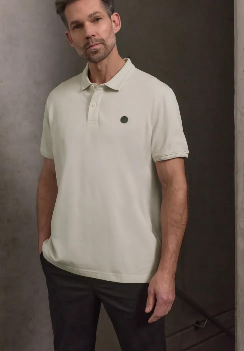 Kurzarm Poloshirt in Stretchqualität