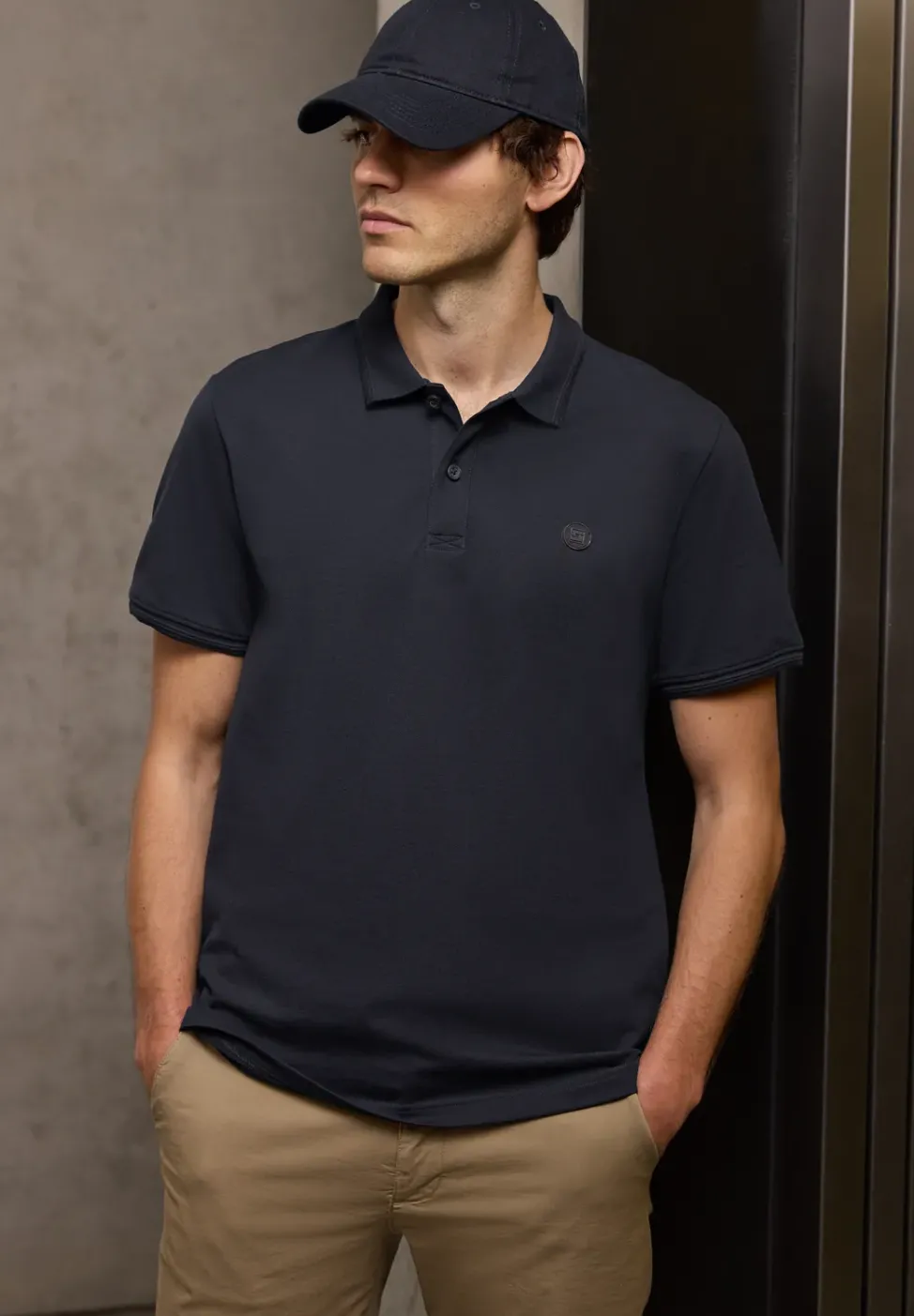 Kurzarm Poloshirt in Stretchqualität