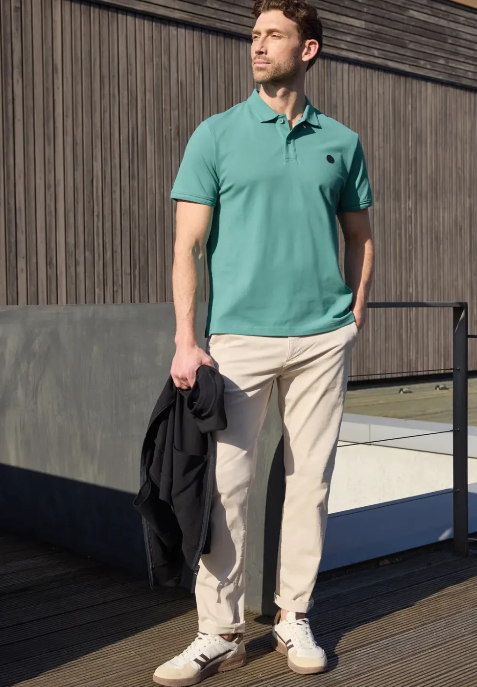 Kurzarm Poloshirt in Stretchqualität