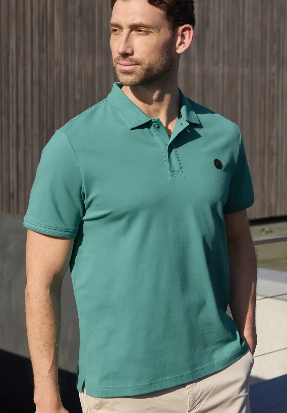 Kurzarm Poloshirt in Stretchqualität