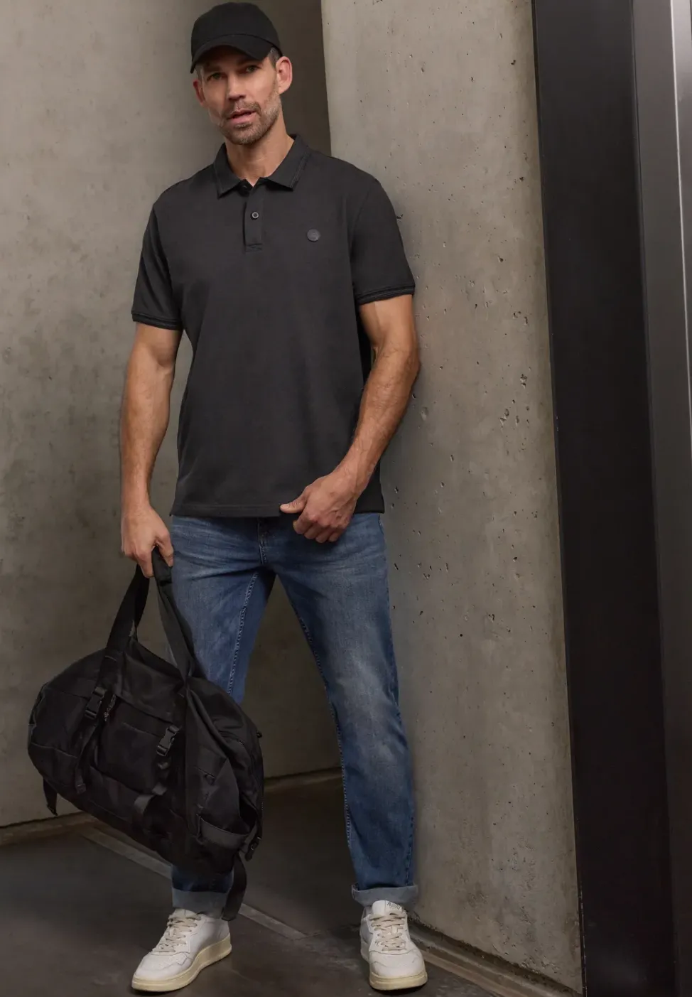 Kurzarm Poloshirt in Stretchqualität